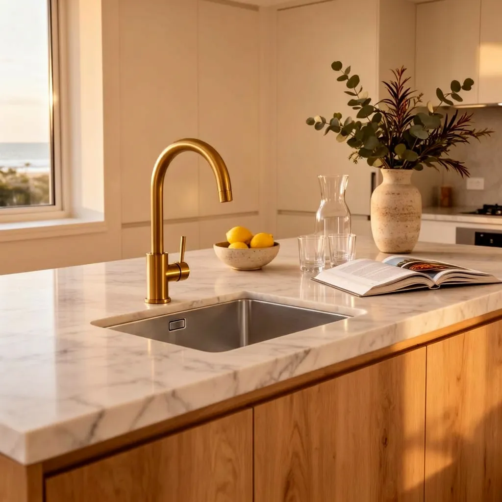 Gold Coast home kitchen ready after a residential clean